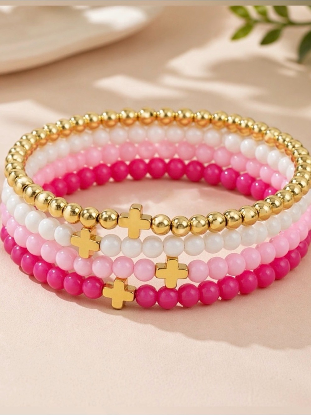 Sweet Faith Beaded Bracelet Stack